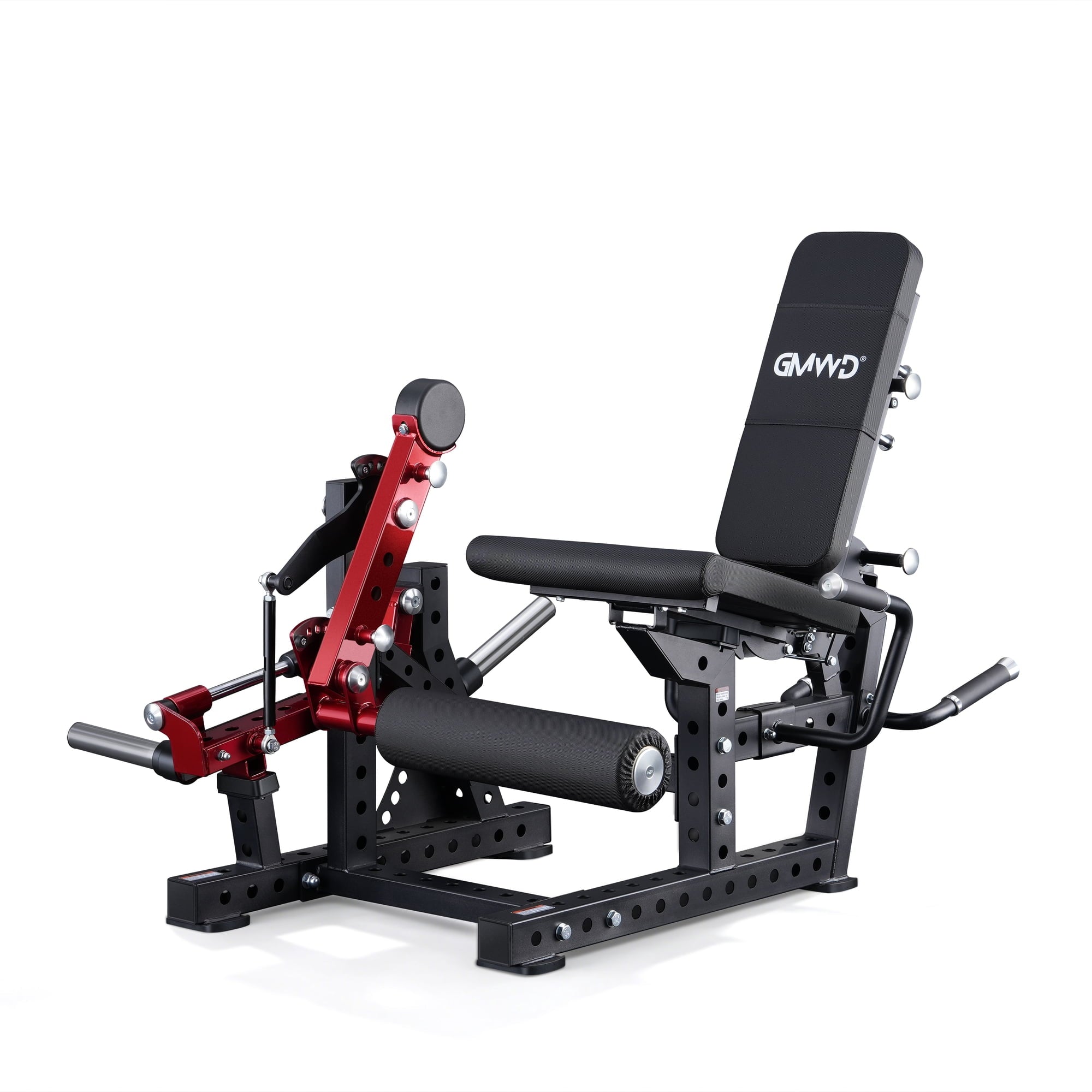 GMWD Leg Extension and Curl Machine LE08 2.0, Adjustable Leg Curl Machine with Plate Loaded, Seated Leg Extension and Lying Curl Machine for Home Gym, Leg Workout Equipment